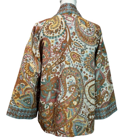 SOFT SURROUNDINGS - NWT - THE VERRADO JACKET / KIMONO - SZ. LARGE - STUNNING - Picture 6 of 13